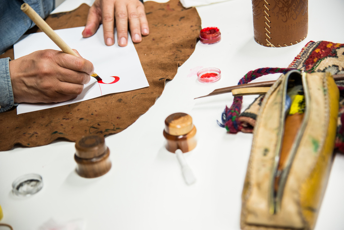 Atelier de calligraphie par une association étudiante de l’Inalco, Inalco – Maison de la recherche, Paris