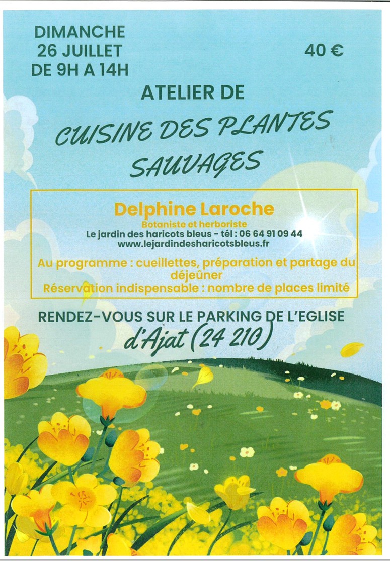 Atelier de cuisine des plantes sauvages Ajat