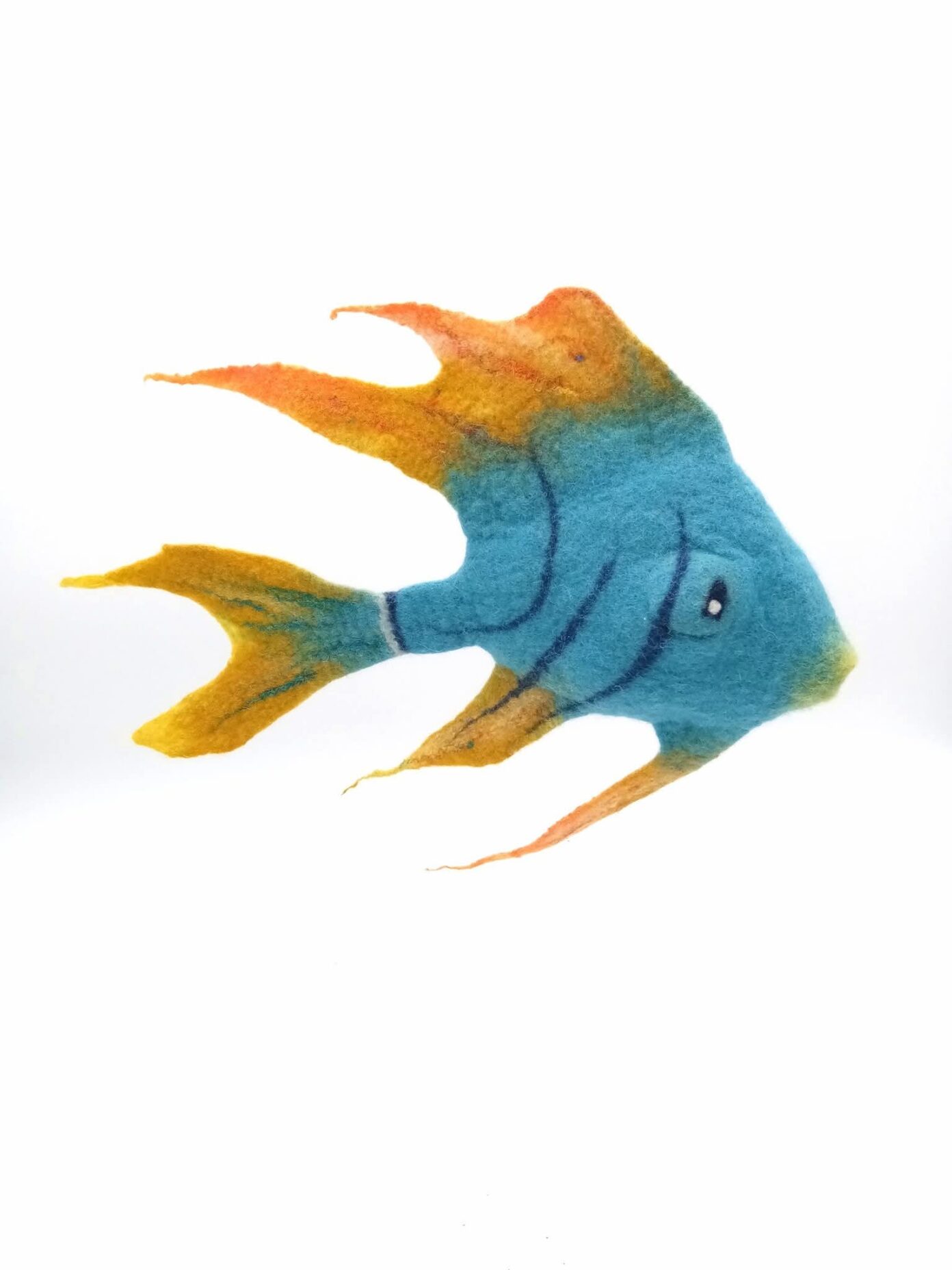 Atelier de laine feutrée poisson tropical A mon atelier Clugnat