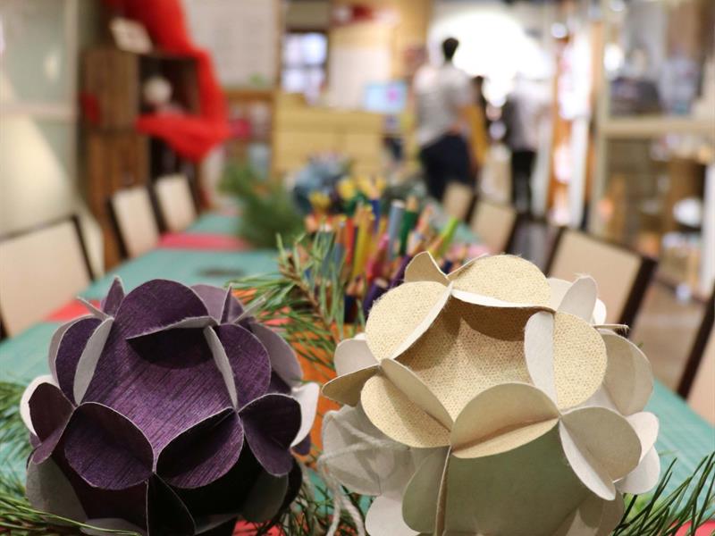Atelier de Noël Fabrication d’une boule de Noël en papier (à partir de 9 ans) Val-de-Moder
