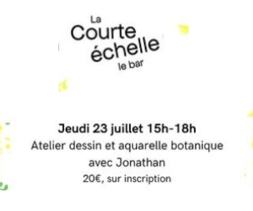 Atelier dessin et aquarelle botanique Saint-Amand-Montrond