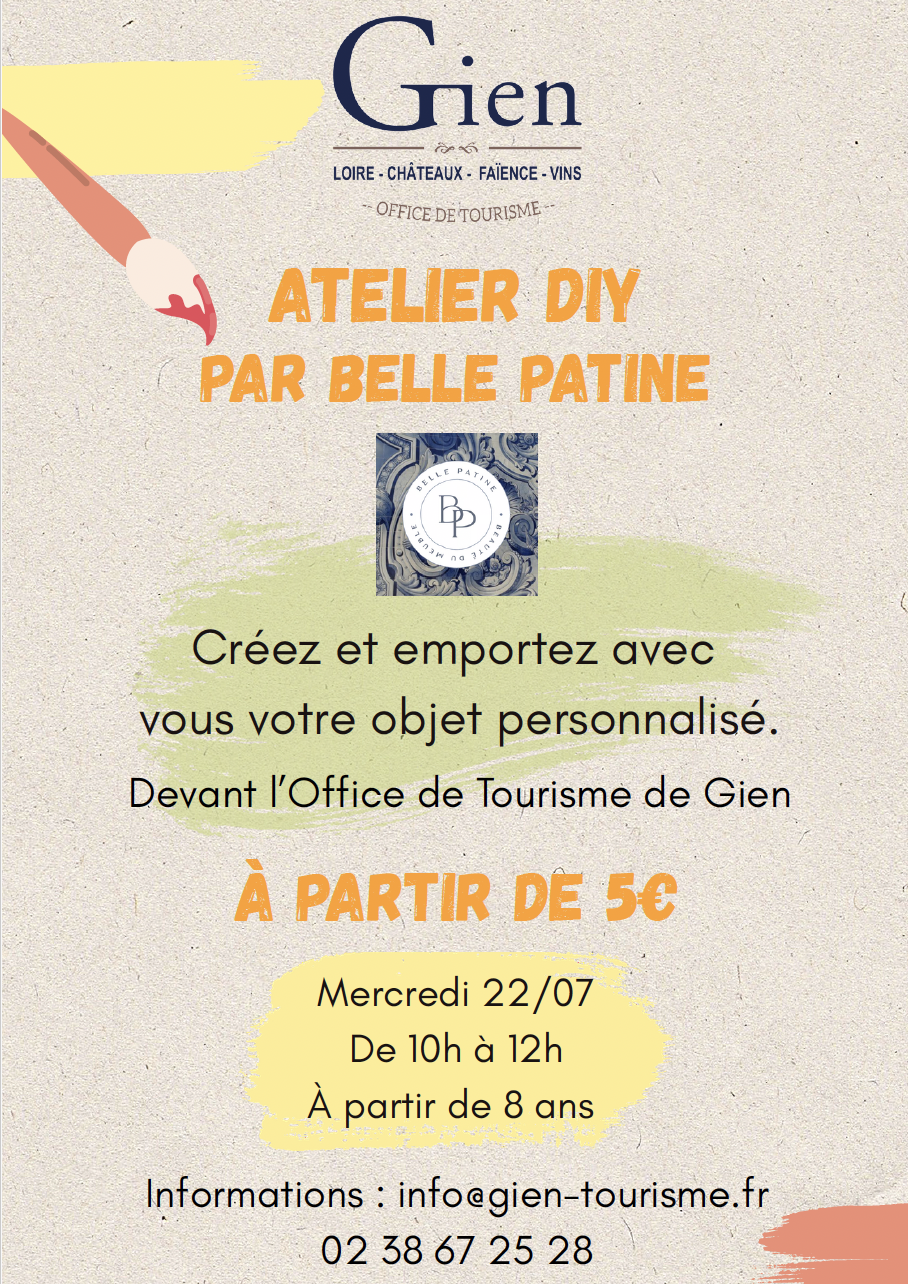 Atelier DIY avec Belle Patine Gien