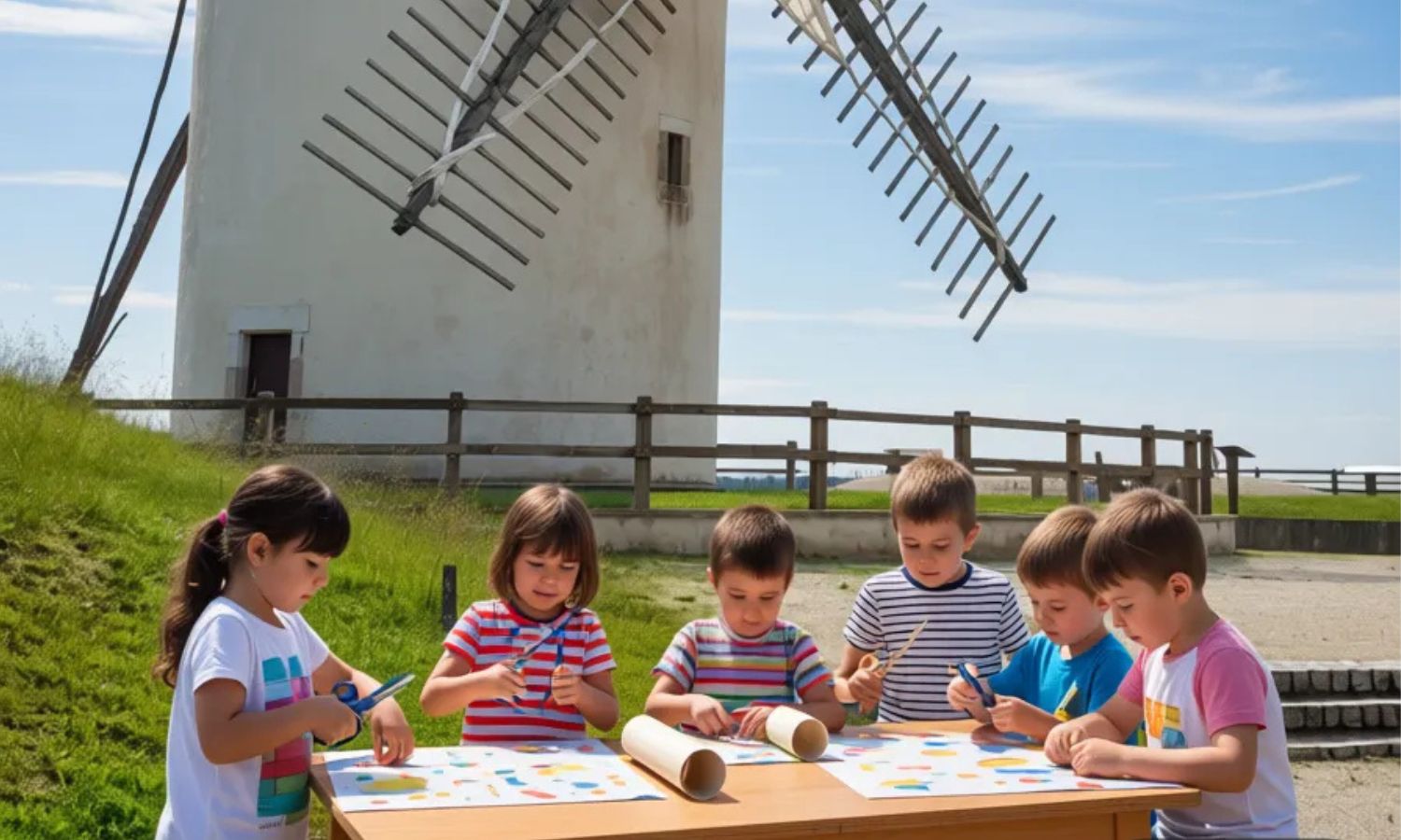 Atelier enfant fabrication de moulin Moulin de Bénesse-lès-Dax Bénesse-lès-Dax