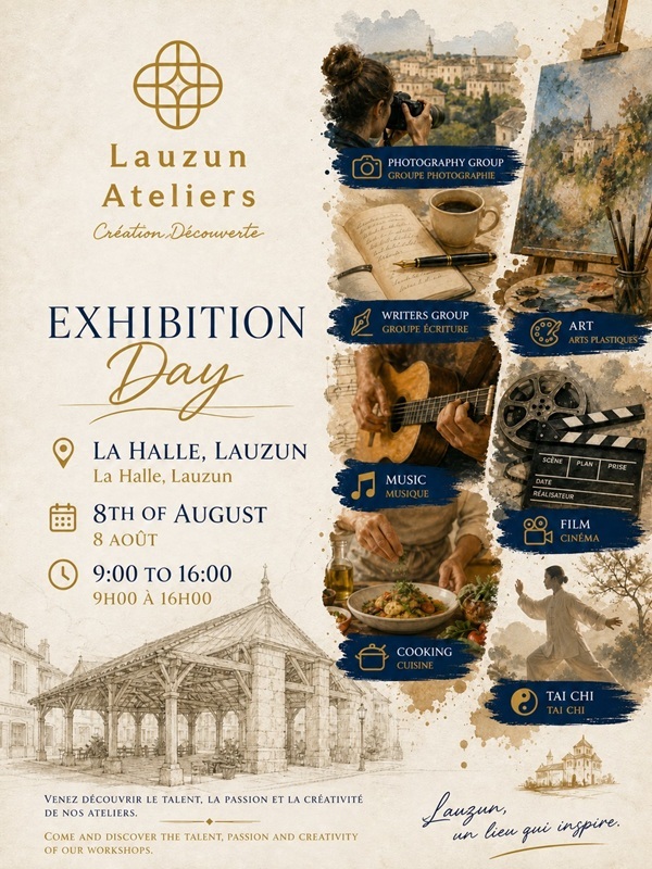 Atelier Exhibition day Lauzun