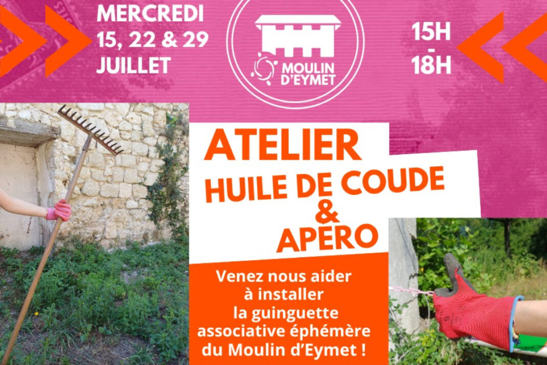 Atelier huile de coude & apéro Moulin d&rsquo;Eymet Eymet