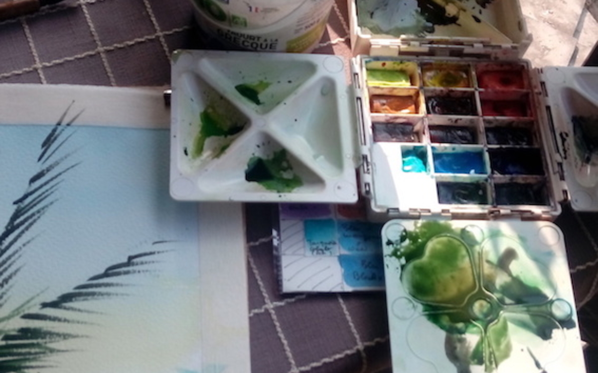 Atelier initiation à la peinture Bibliothèque Aimé Césaire  Paris