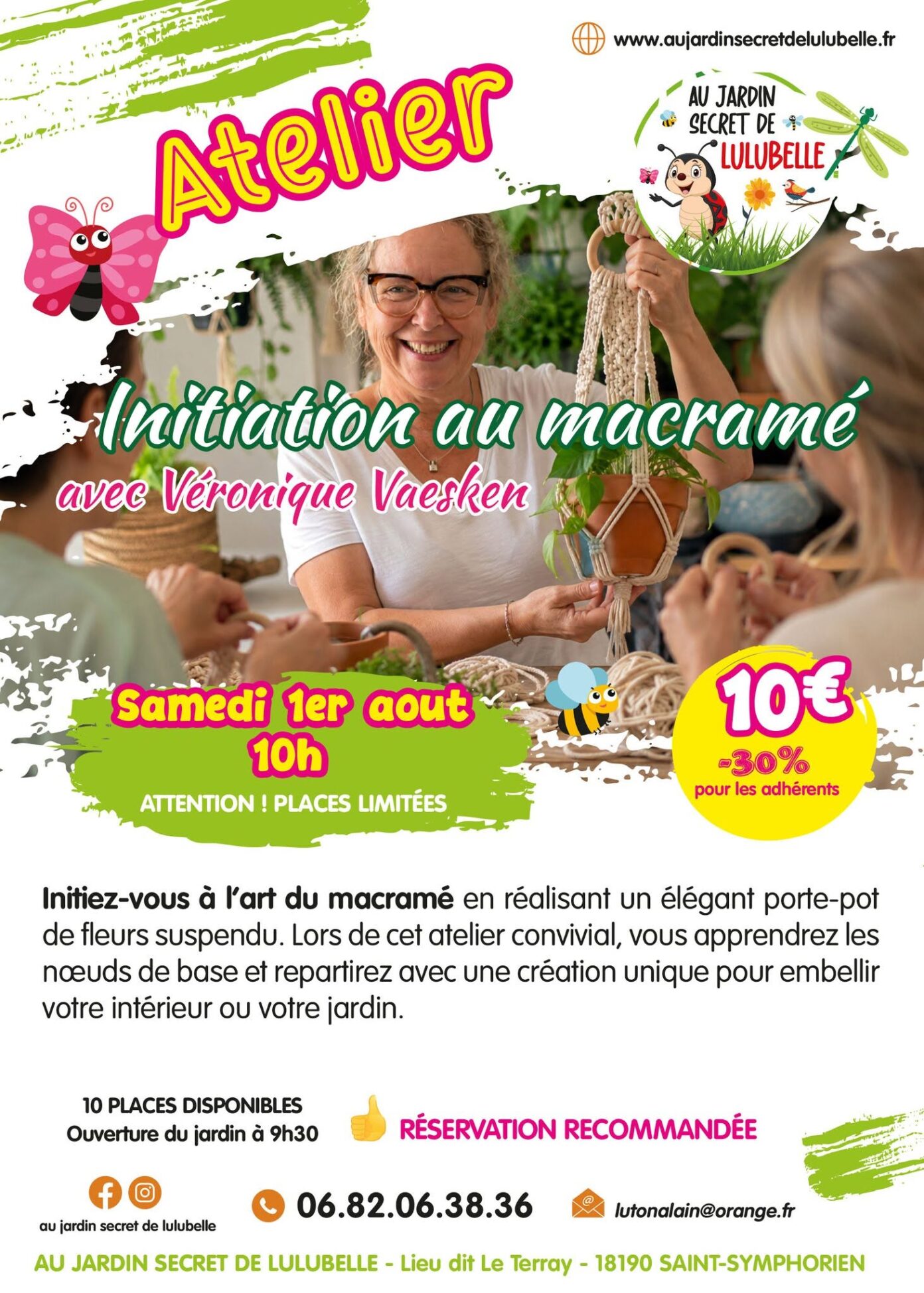 Atelier initiation au macramé Saint-Symphorien