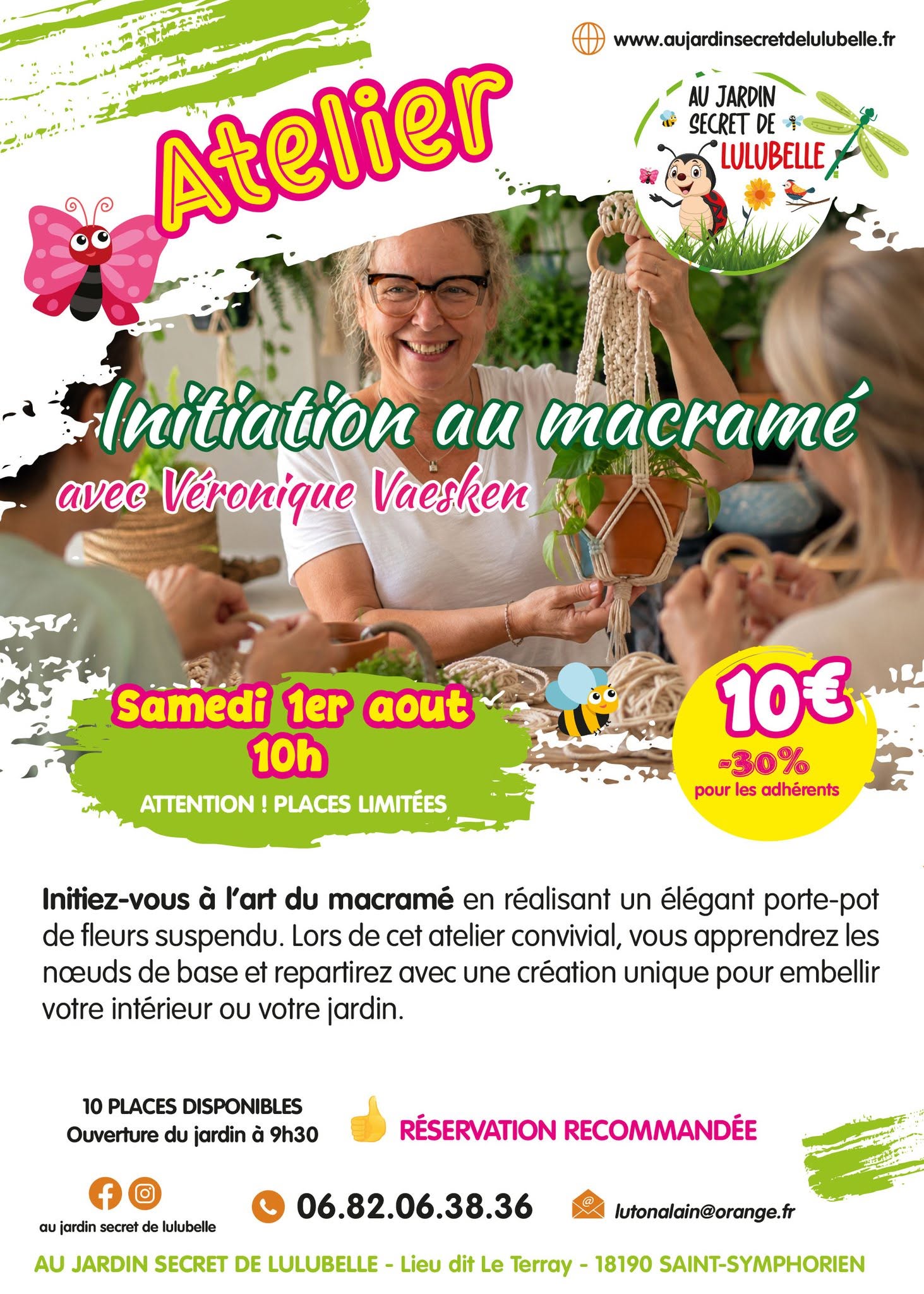 Atelier initiation au macramé Le Terray Saint-Symphorien 2026-08-01