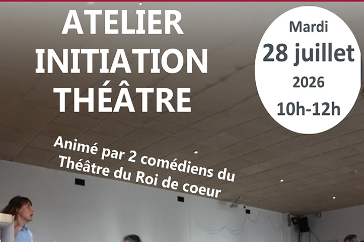 Atelier initiation au théâtre animé par deux comédiens du Théâtre du Roi de Cœur Rue Jacques Prévert Prigonrieux 2026-07-28