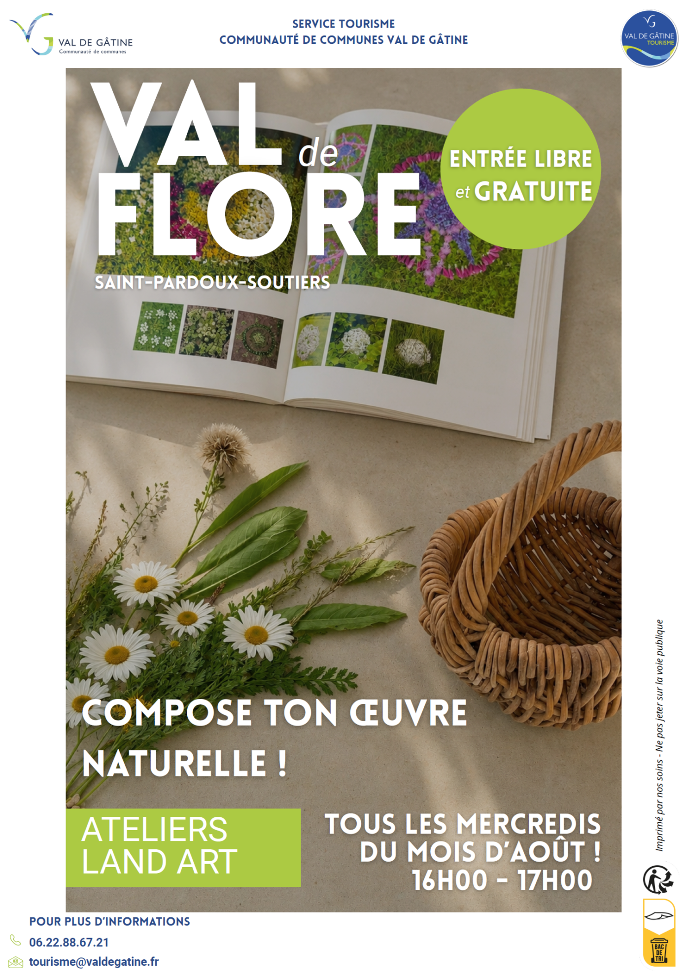 Atelier land art Val de Flore Saint-Pardoux-Soutiers