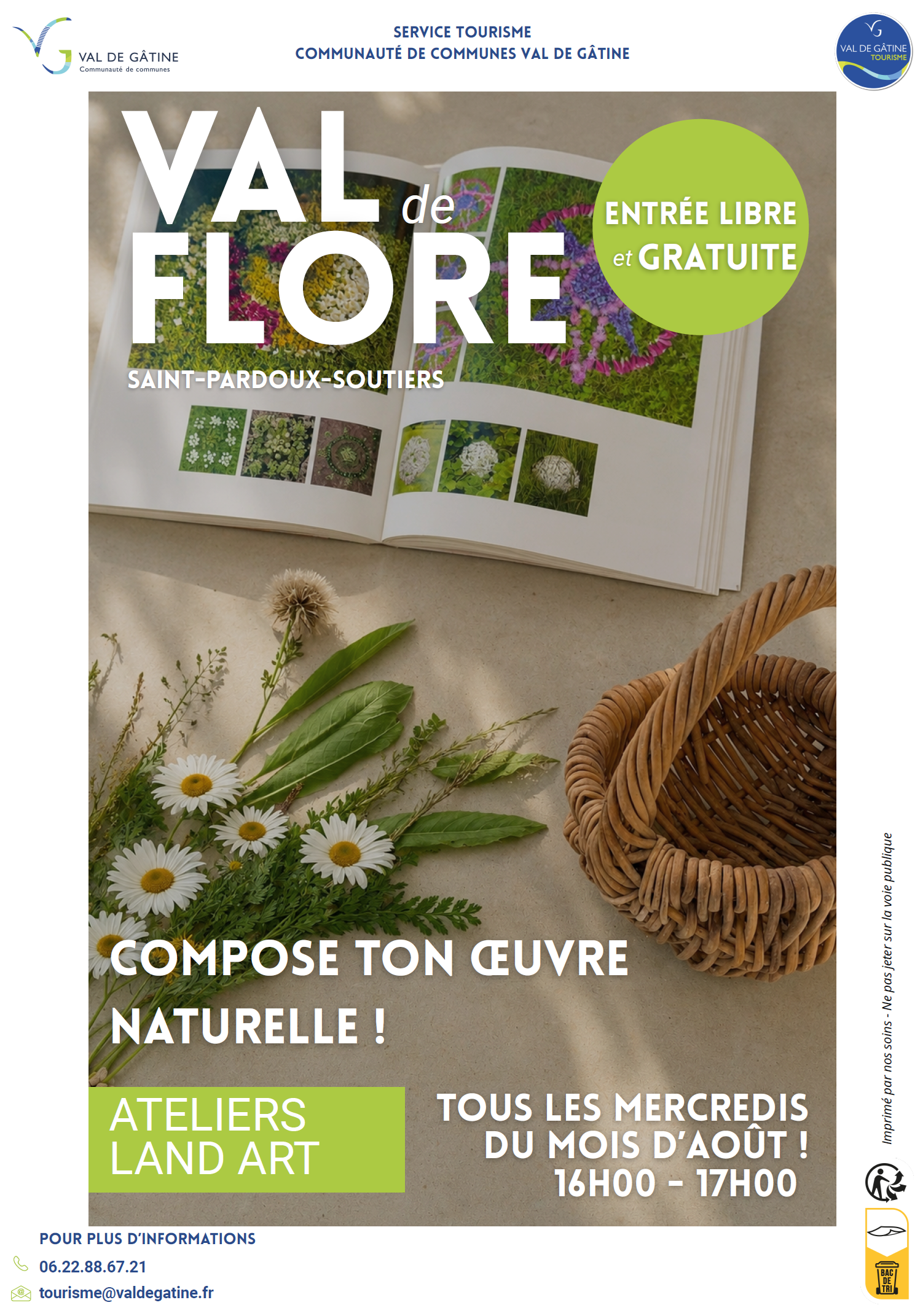 Atelier land art 12 route du Val de Flore Saint-Pardoux-Soutiers 2026-08-26