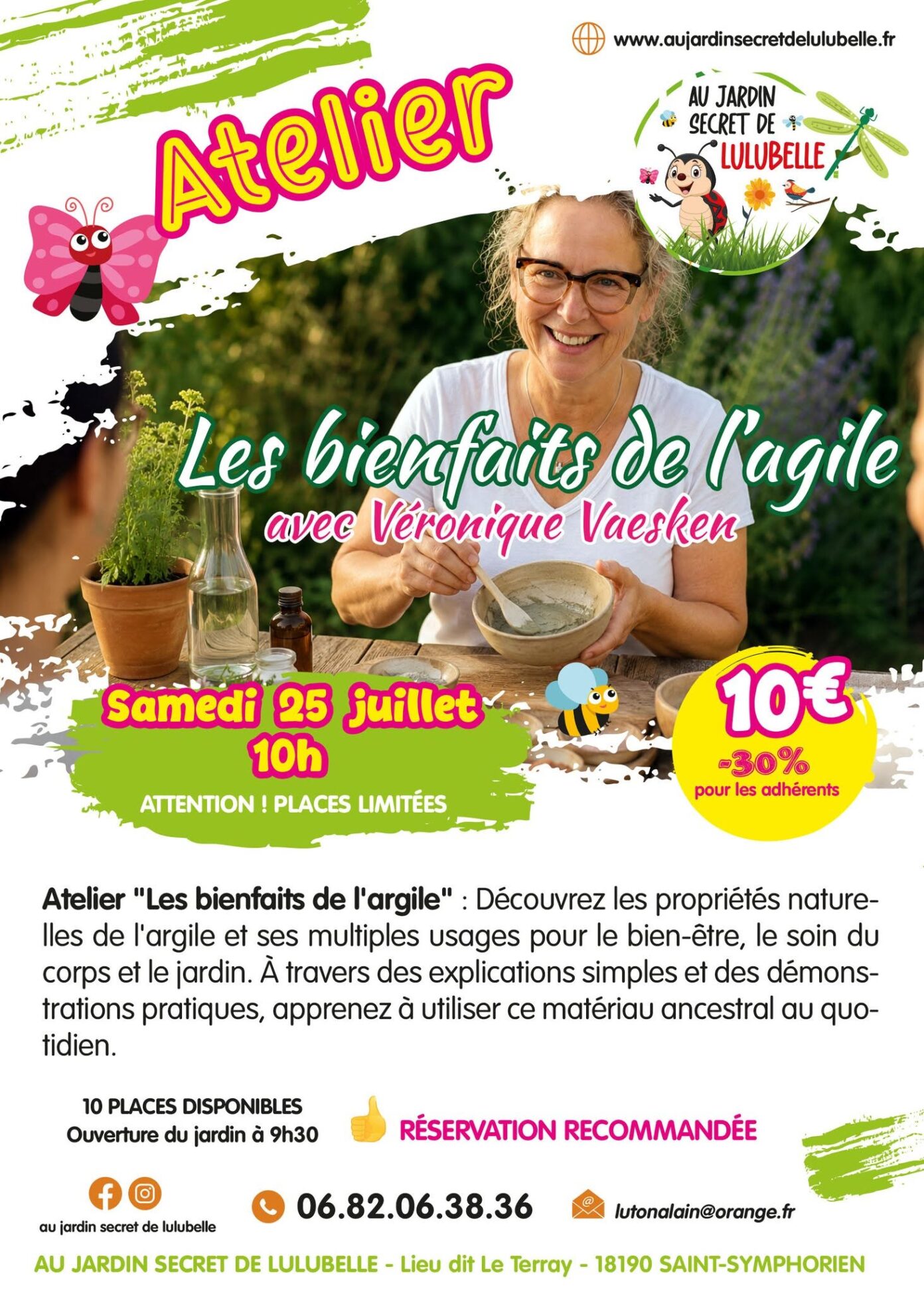 Atelier les bienfaits de l’argile Saint-Symphorien