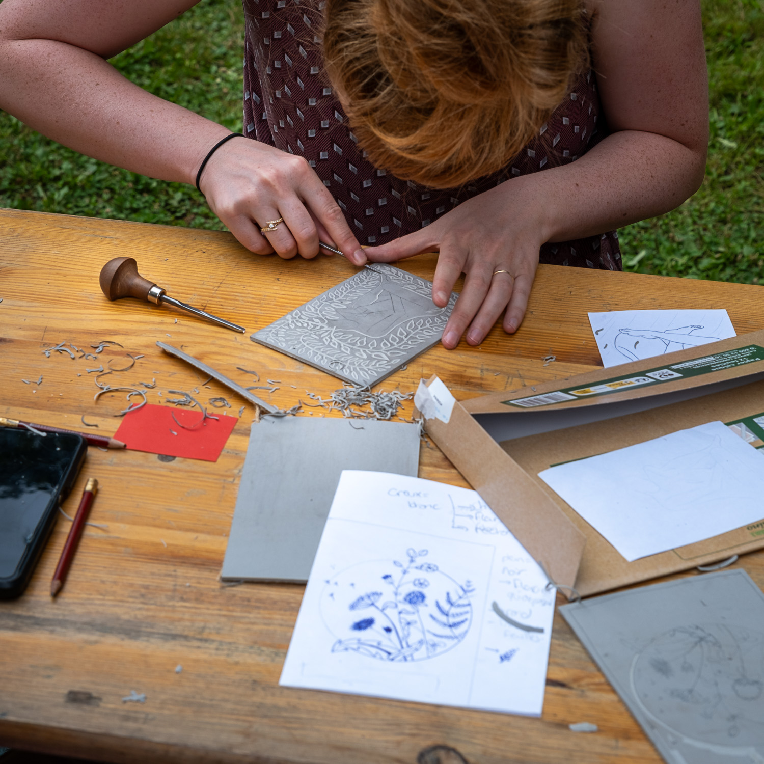 Atelier linogravure  Payzac