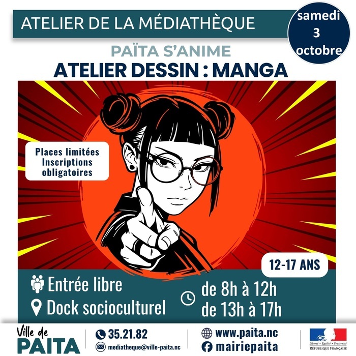 Atelier Manga, Médiathèque de Païta, Païta