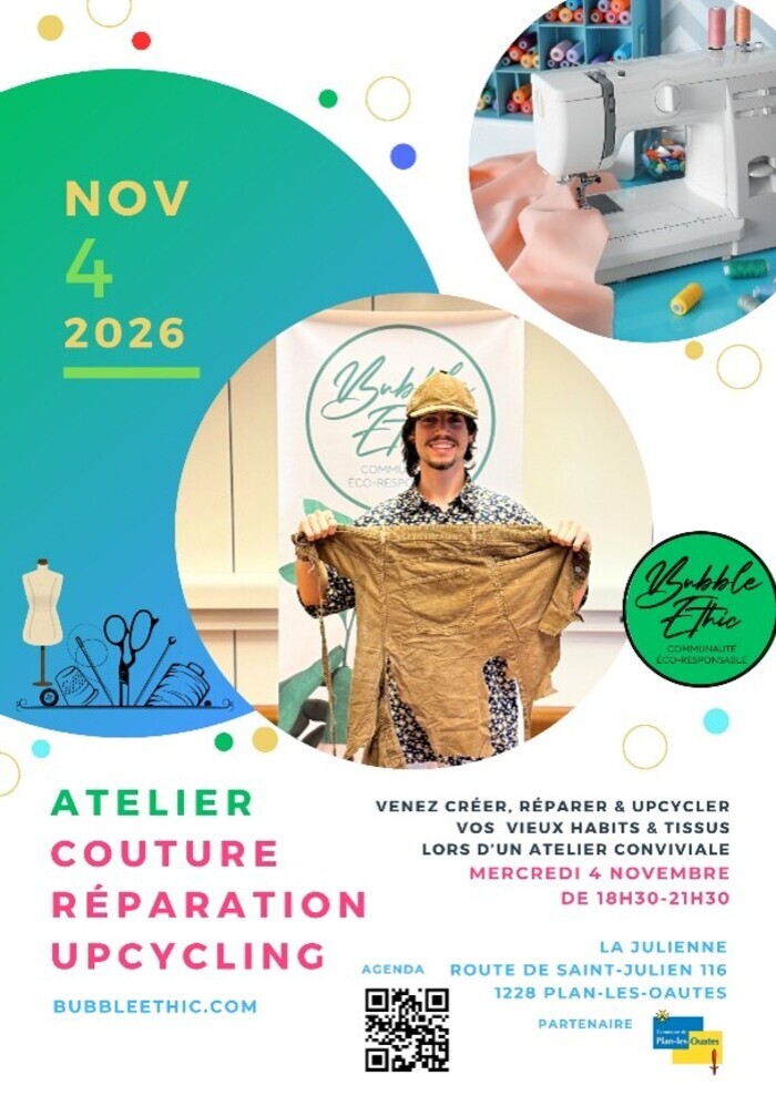 Atelier Mieux Vivre au Naturel – Atelier de couture Upcycling, La julienne, Plan-les-Ouates