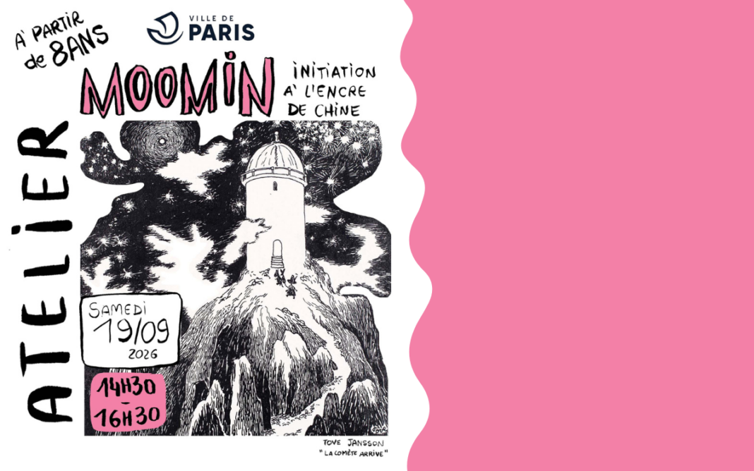 Atelier Moomin : initiation à l’encre de chine Bibliothèque Jacqueline Dreyfus-Weill Paris