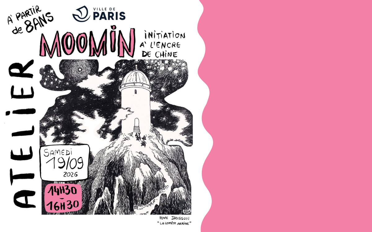 Atelier Moomin : initiation à l'encre de chine Bibliothèque Jacqueline Dreyfus-Weill  Paris