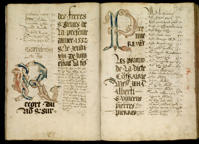 Atelier  » Parchemins et enluminures « , Archives municipales, Toulon