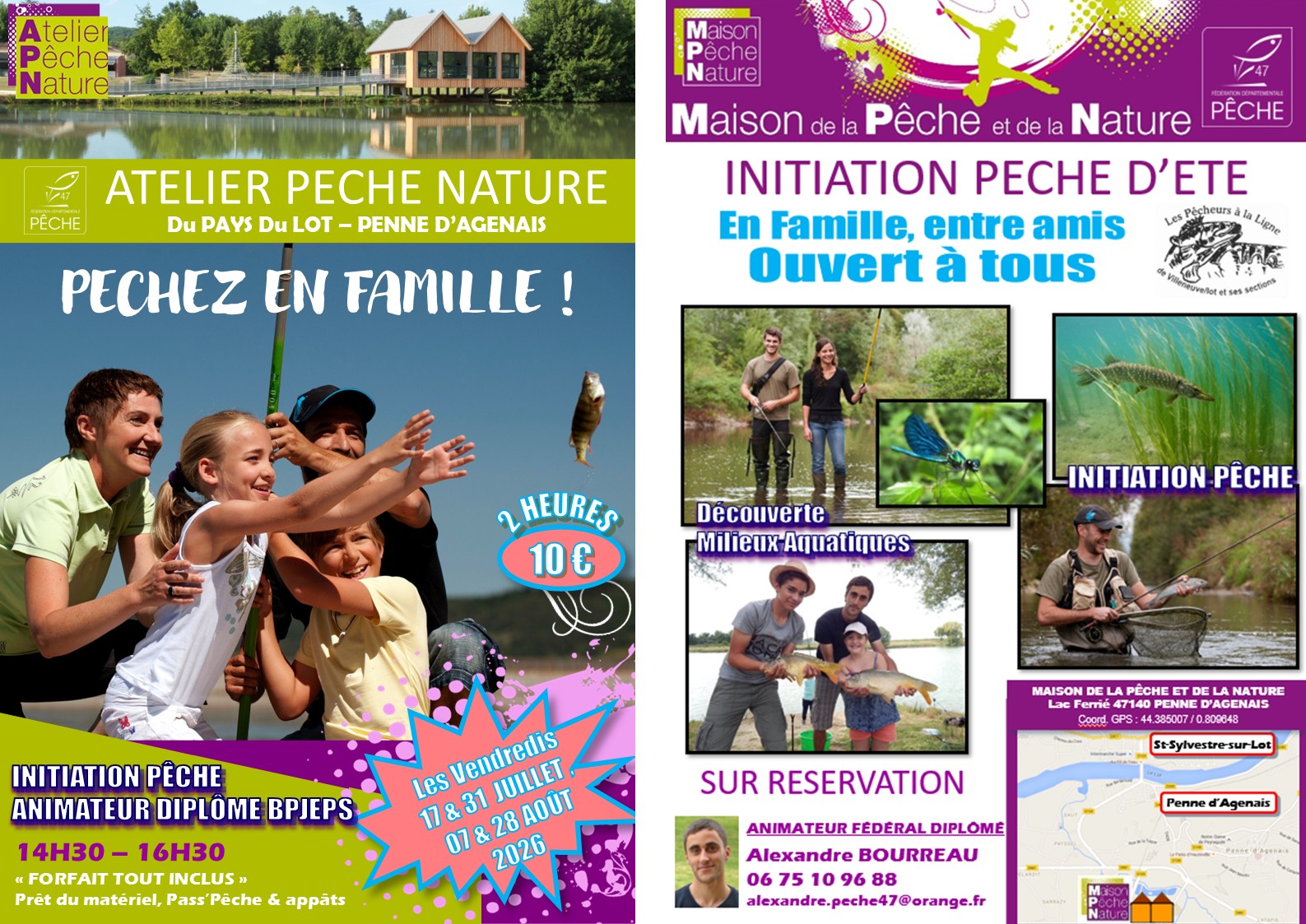 Atelier pêche nature Maison de la pêche et de la nature Penne-d'Agenais 2026-07-17