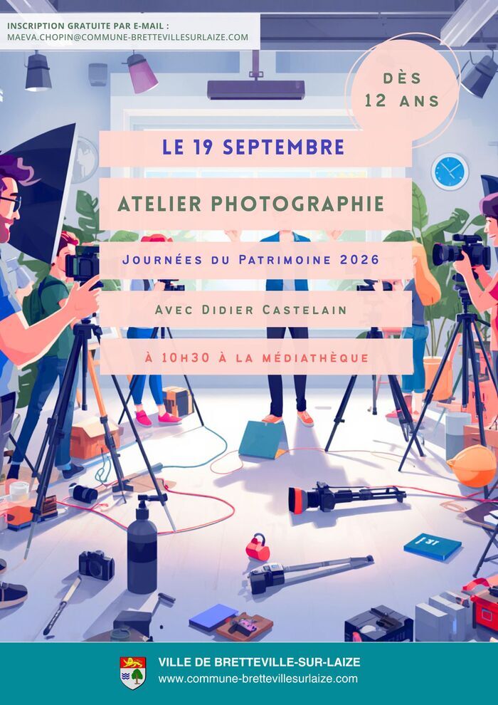 Atelier photographie, Médiathèque Madrazès, Bretteville-sur-Laize