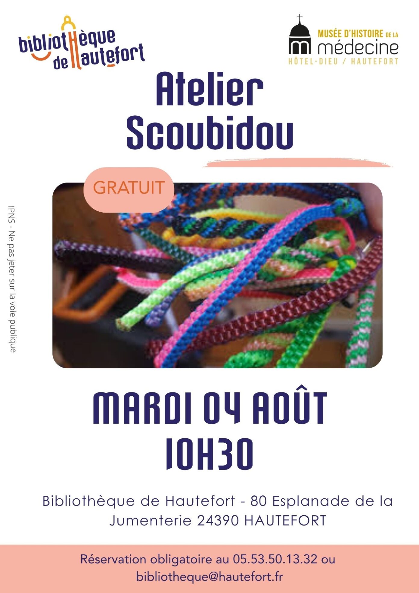 Atelier scoubidou  Hautefort