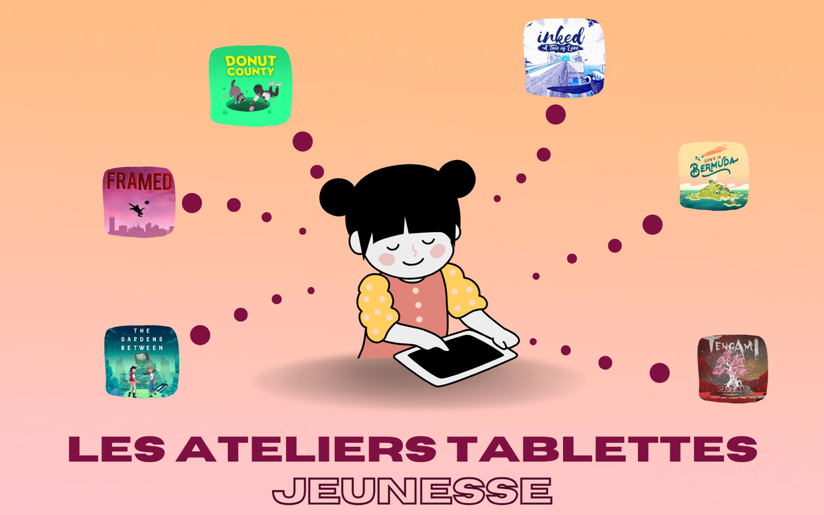 Atelier tablettes jeunesse Médiathèque Marguerite Yourcenar Paris