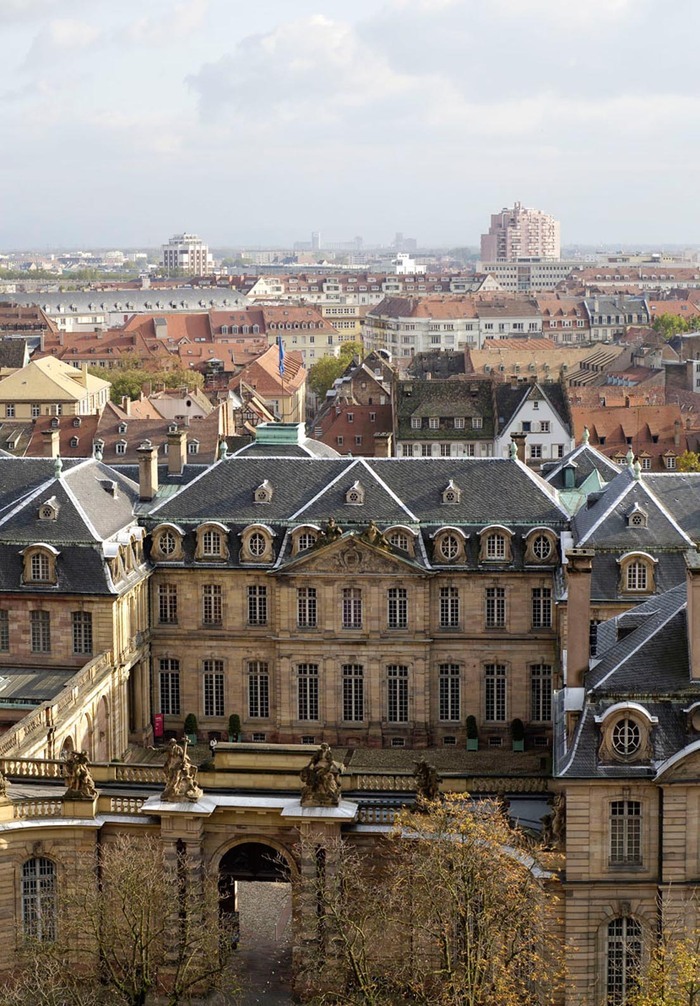 Atelier tout public dans la cour du Palais Rohan : réalisation d’un peigne fleuri, Palais Rohan, Strasbourg