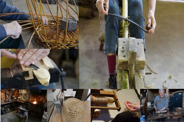 Atelier vannerie, Manoir de Squividan, Le Drenneg
