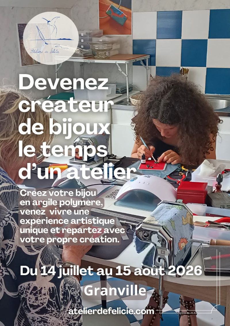 Ateliers de loisirs creatifs création de bijoux en pâte fimo Granville