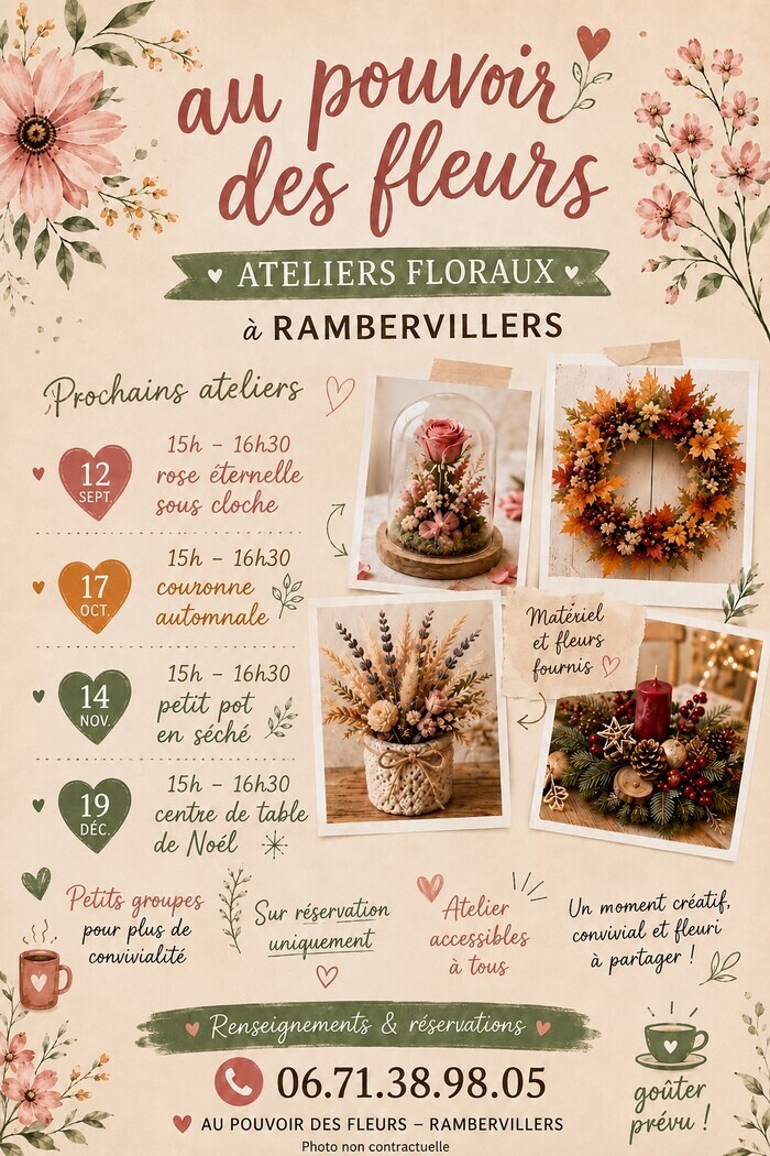Ateliers Floraux, Au Pouvoir des Fleurs, Rambervillers