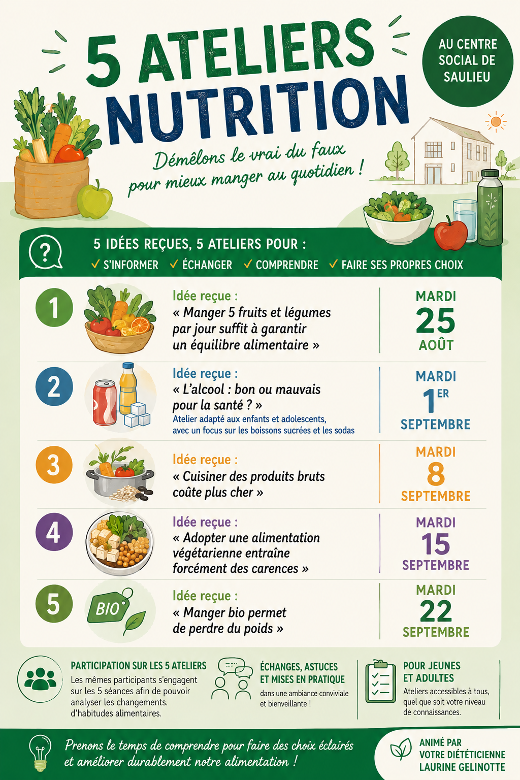 Ateliers nutrition Centre Social Saulieu