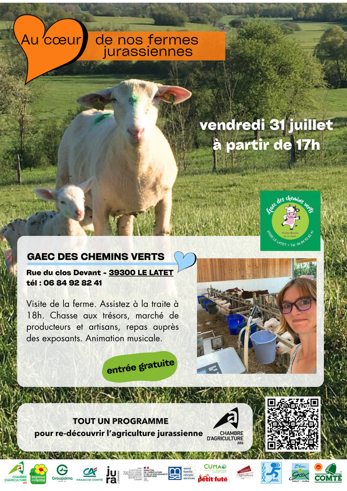 Au Coeur de nos Fermes Jurassiennes – GAEC DES CHEMINS VERTS, GAEC des Chemins verts, Le Latet (39), Le Latet