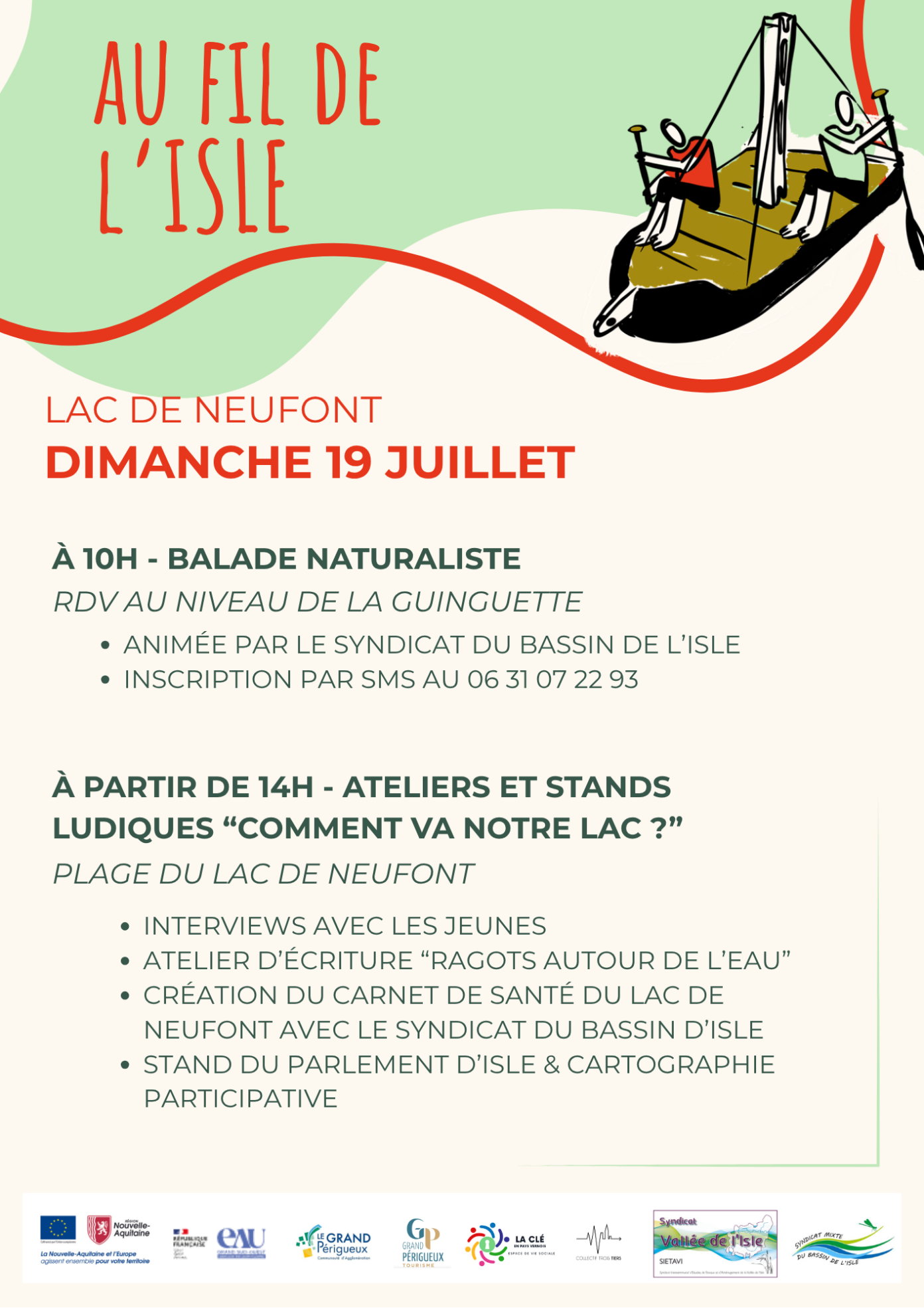 Au fil de l&rsquo;isle Lac de Neufont  Saint-Amand-de-Vergt