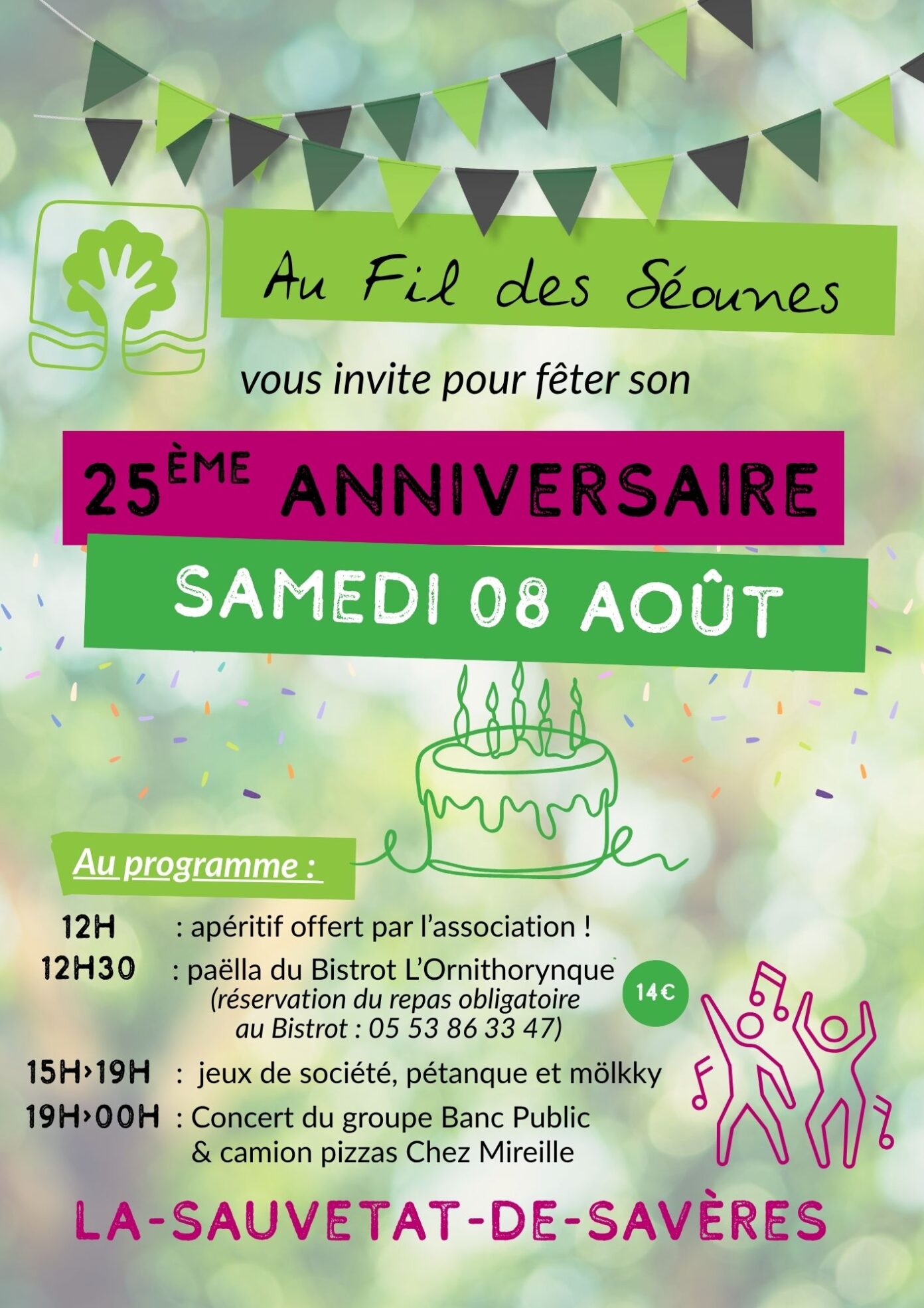 Au Fil des Séounes fête ses 25 ans ! Association Au fil des Séounes La Sauvetat-de-Savères