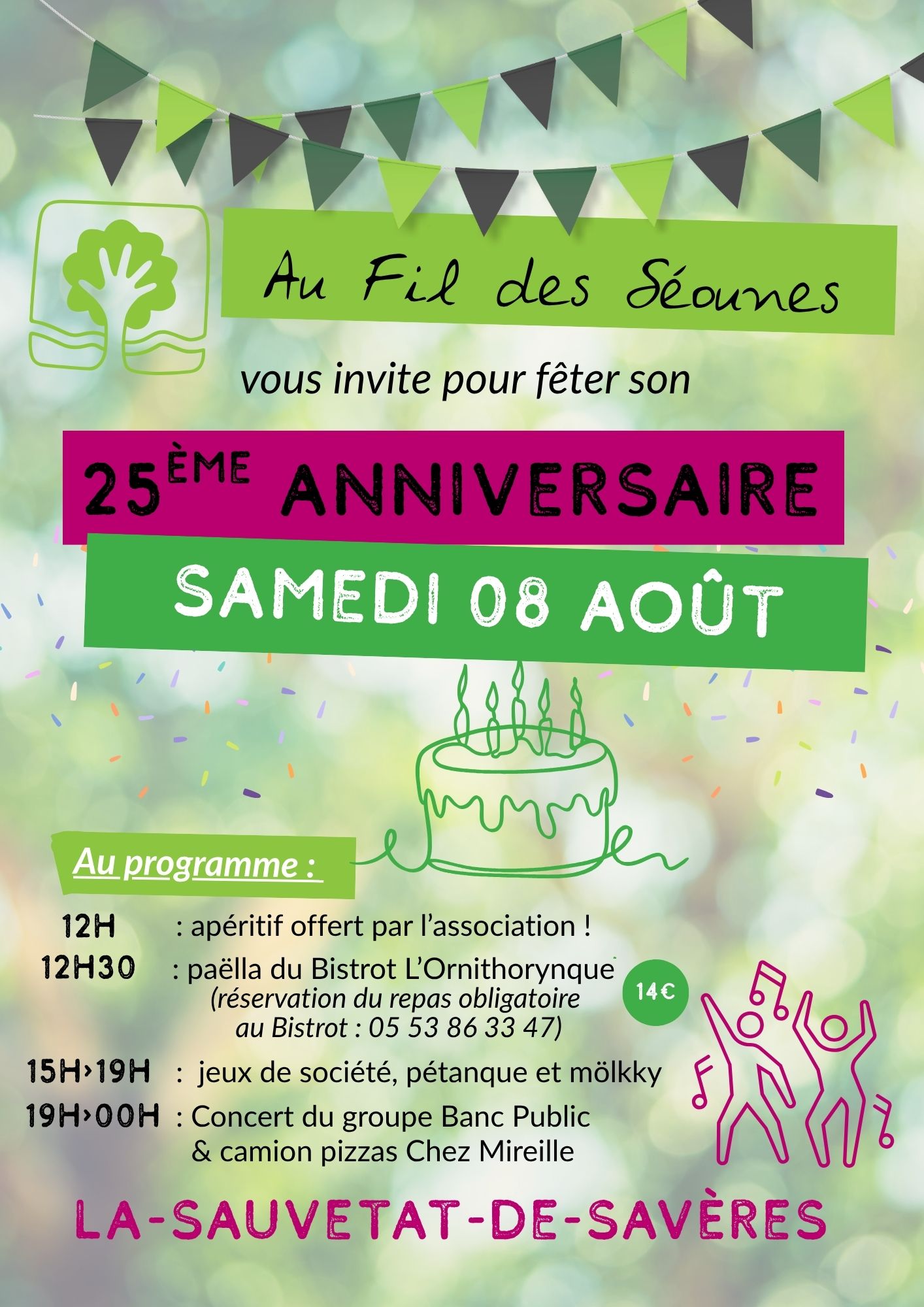 Au Fil des Séounes fête ses 25 ans ! 92 Allée du Foirail La Sauvetat-de-Savères 2026-08-08