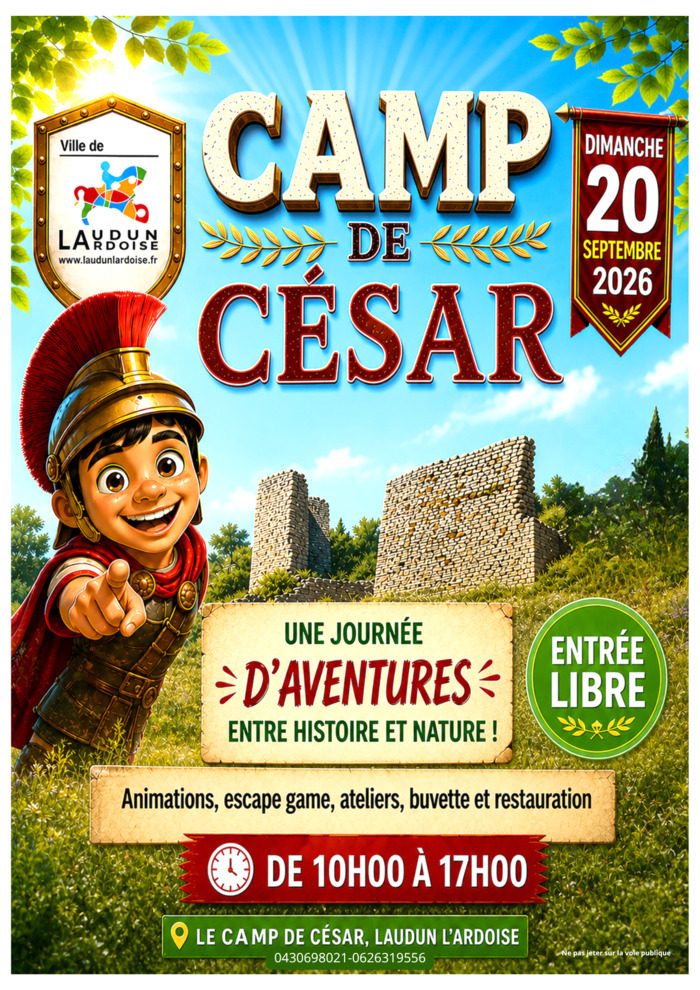Aventure et patrimoine au Camp de César, Camp de César – site archéologique, Laudun-l&rsquo;Ardoise