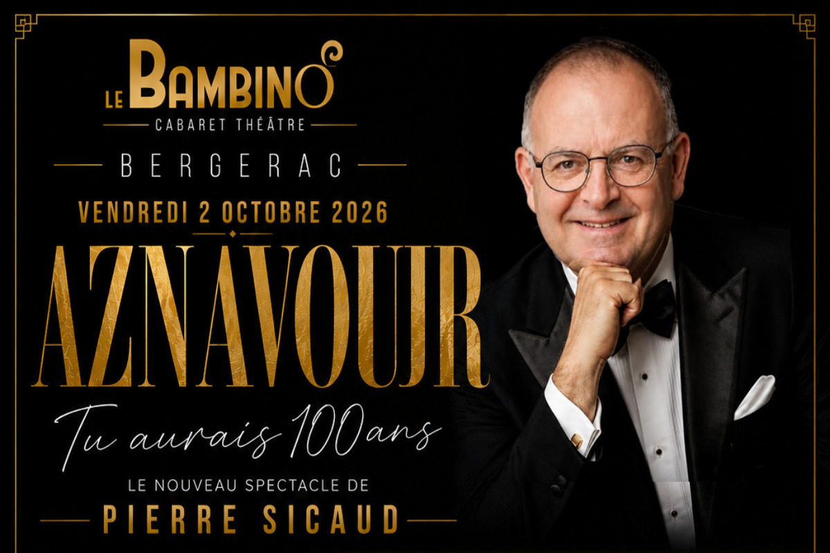 Aznavour le nouveau spectacle de Pierre Sicaud | Le Bambino 109 Rue Neuve d'Argenson Bergerac 2026-10-02
