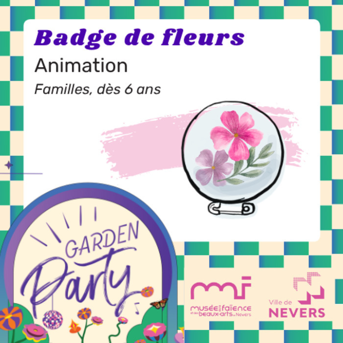 Badge de fleurs, Musée de la Faïence et des Beaux-Arts, Nevers