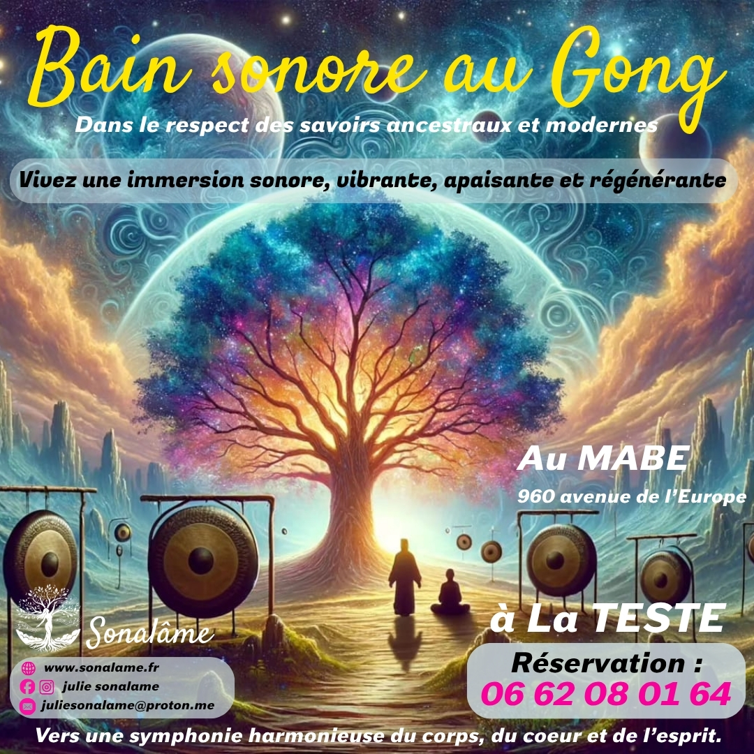 Bain sonore au Gong 960 Avenue de l'Europe La Teste-de-Buch 2026-08-19