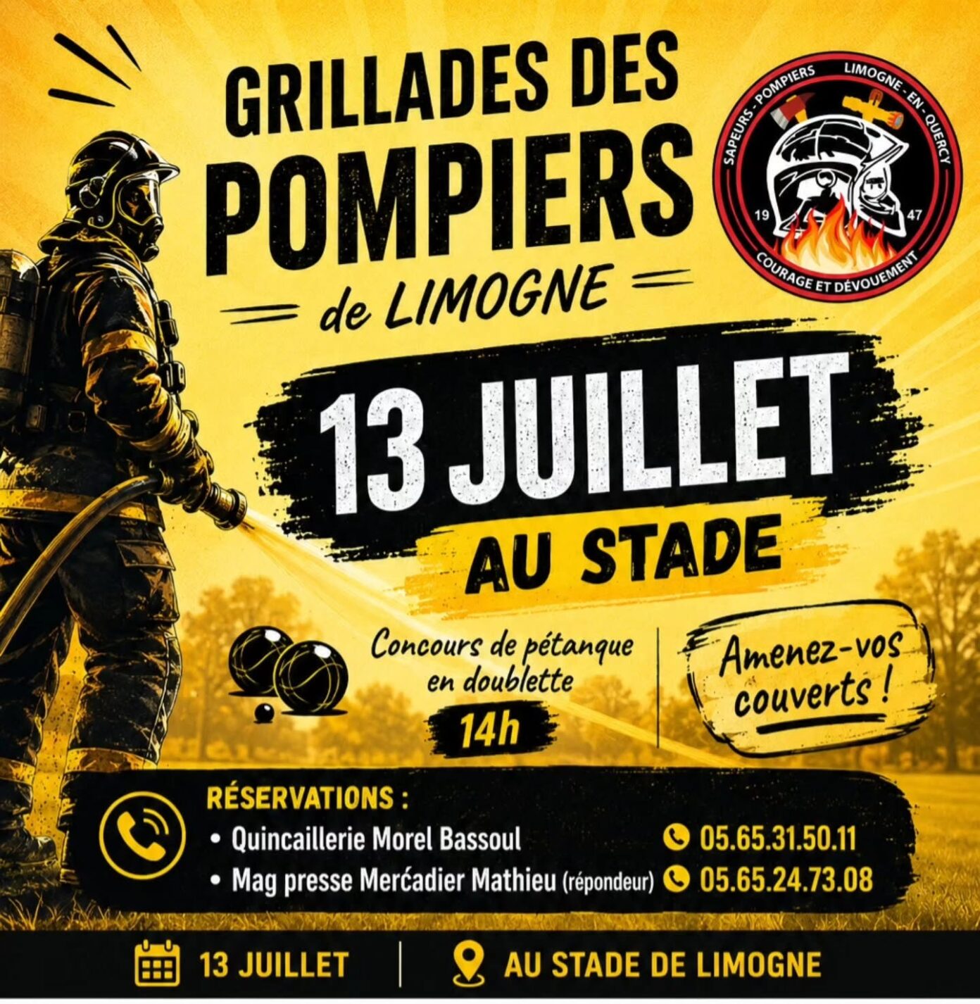 Bal des pompiers de Limogne-en-Quercy Limogne-en-Quercy
