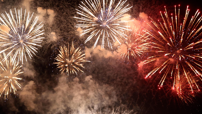 Bal des pompiers et feu d’artifice, Pacé – Pont de Pacé (rue Vergeal), Pacé