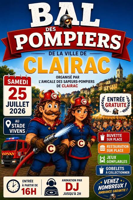 Bal des Sapeurs Pompiers de Clairac Stade Vivens Clairac