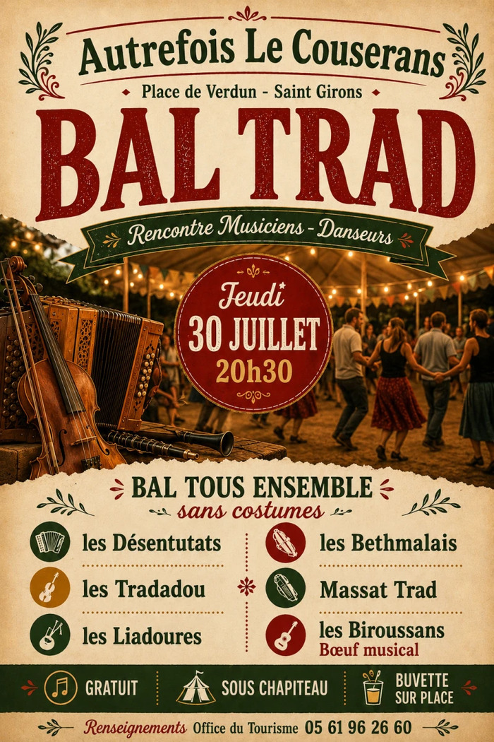 Bal Trad Autrefois le Couserans Place de Verdun