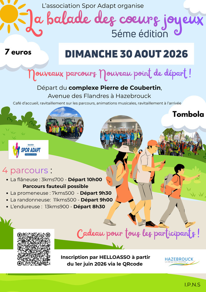 Balade des coeurs joyeux 5ème édition, Complexe Pierre de Coubertin, Hazebrouck
