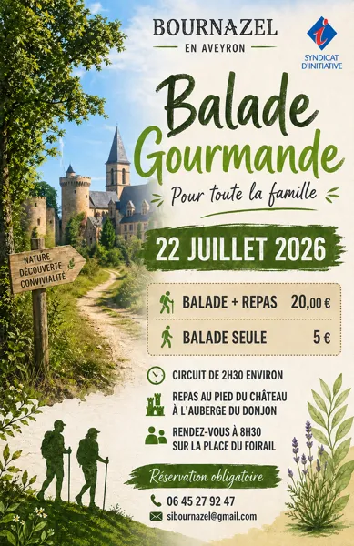 Balade Gourmande Place du Foirail Bournazel
