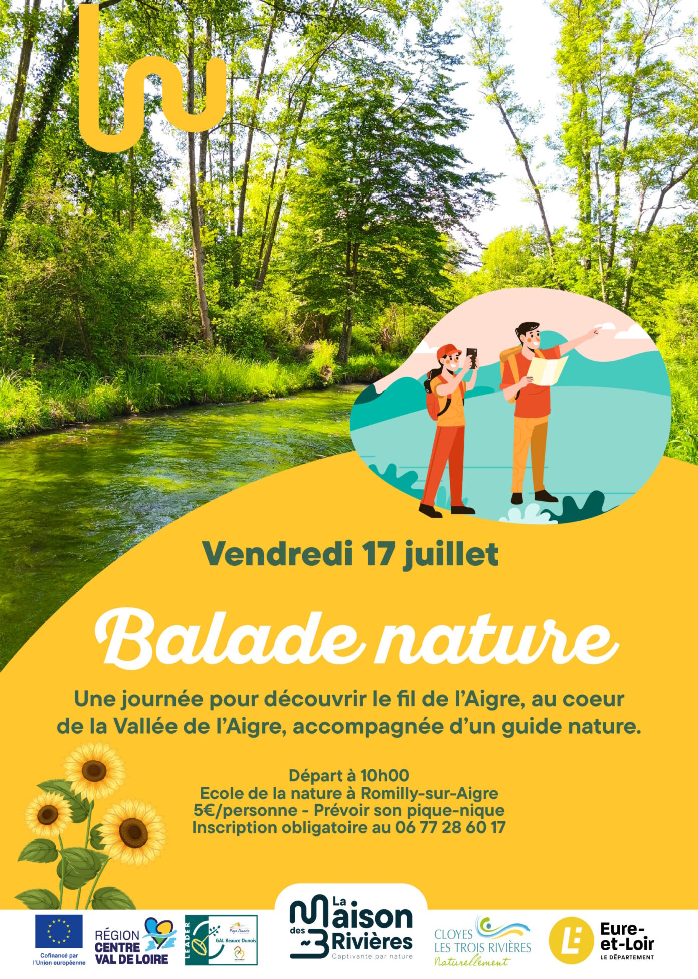 Balade nature Au fil de l’Aigre Cloyes-les-Trois-Rivières