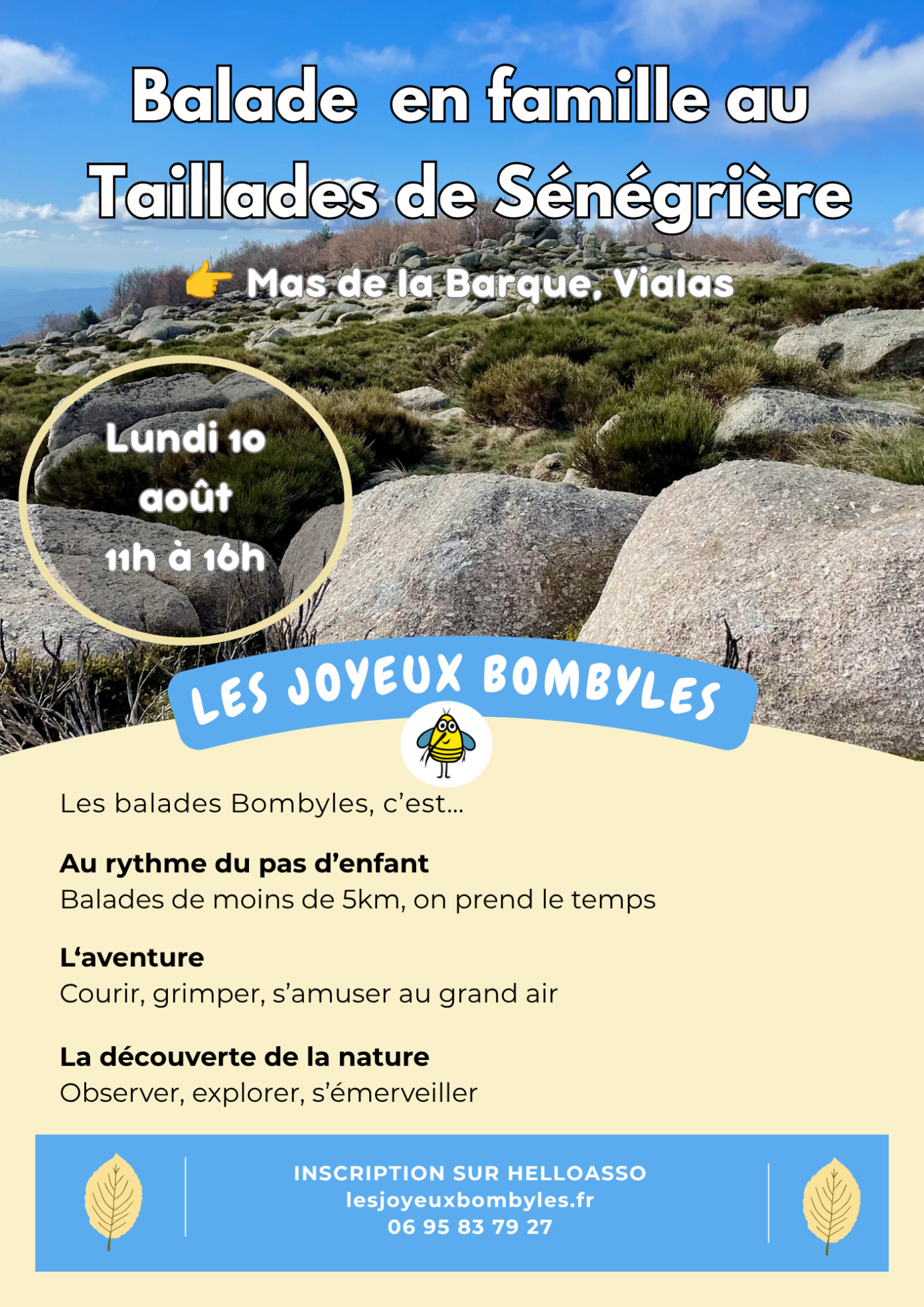 BALADE NATURE EN FAMILLE AU TAILLADES DE SÉNÉGRIÈRE  Villefort