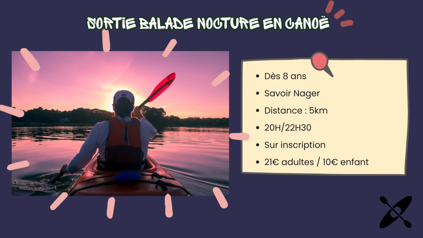 Balade nocturne en canoë  Pont-d&rsquo;Ouilly