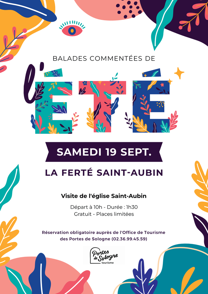 Balades commentées de l’été • Visite de l’église Saint Aubin, Église Saint-Aubin, La Ferté-Saint-Aubin