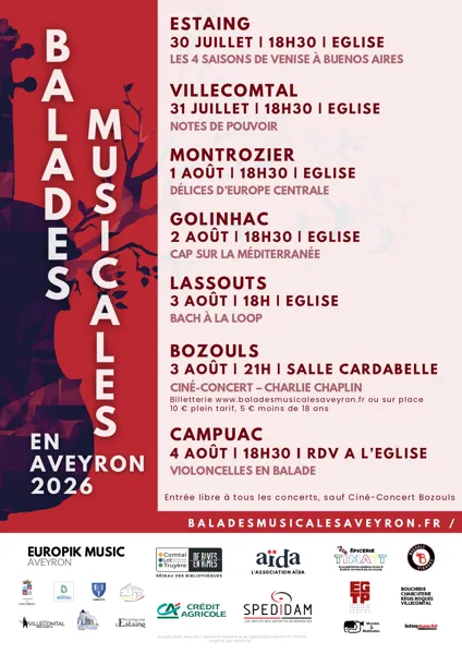 Balades musicales en Aveyron Bach à la loop Lassouts